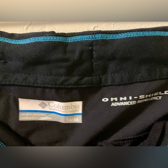 Columbia Black Just Right omni shield Straight Leg Pants Size 14/46 Large - Picture 5 of 9